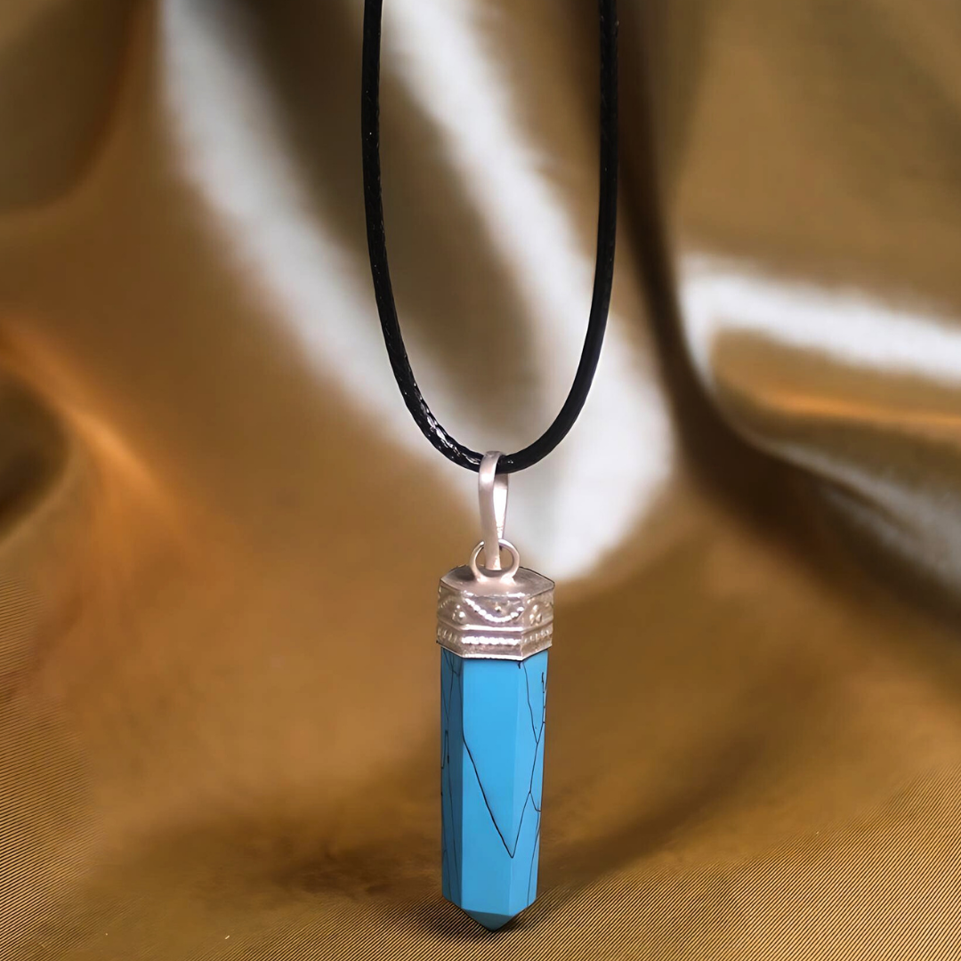 SOULTIE NECKLACE - Howlite and leather necklace