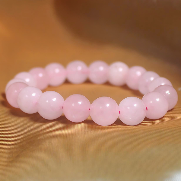 MEGA BEADED INTENTION BRACELET - ROSE QUARTZ