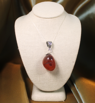 ANGEL HARP INFINITY NECKLACE - CARNELIAN