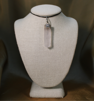 HALO CHOKER NECKLACE - CLEAR QUARTZ POINT