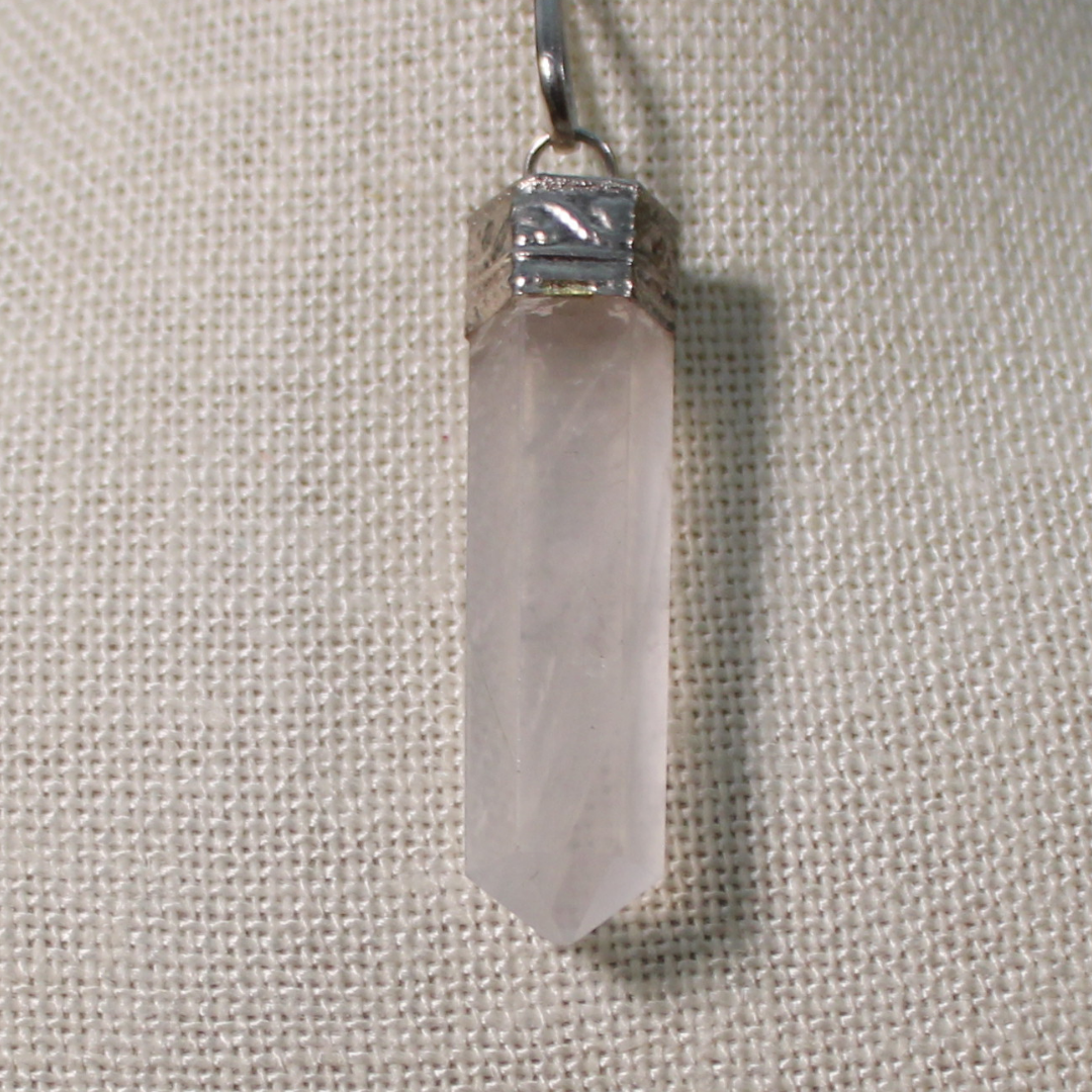 HALO CHOKER NECKLACE - CLEAR QUARTZ POINT