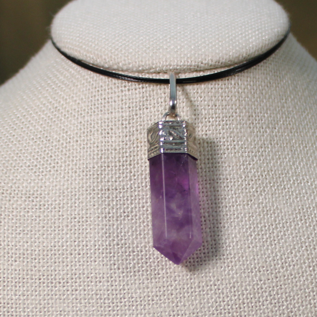HALO CHOKER NECKLACE - AMETHYST