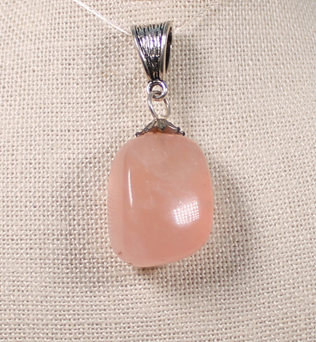 ANGEL HARP INFINITY NECKLACE - ROSE QUARTZ