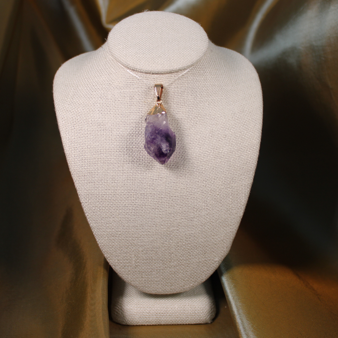 ANGEL HARP INFINITY NECKLACE - Amethyst