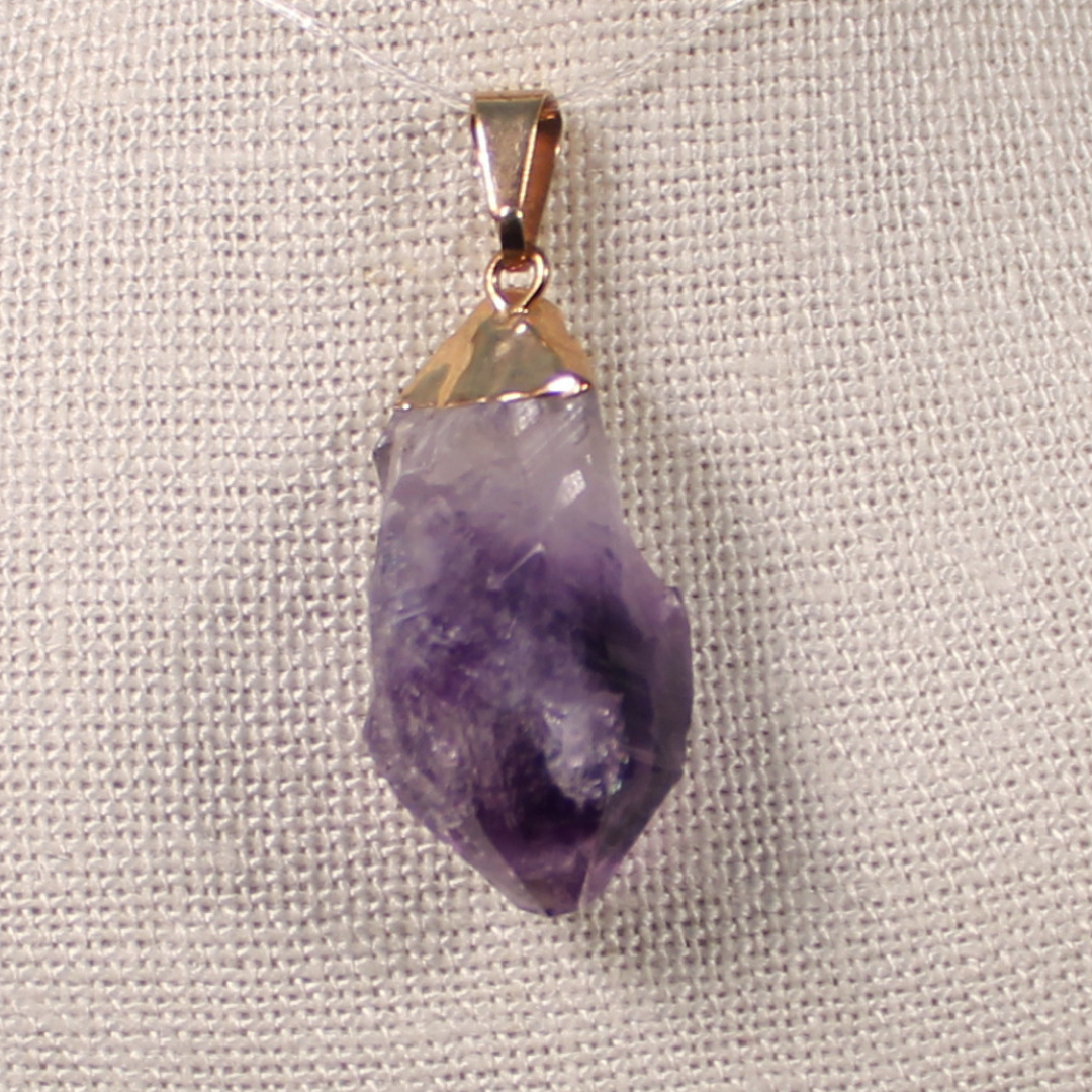 ANGEL HARP INFINITY NECKLACE - Amethyst