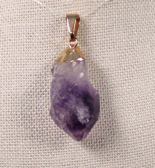 ANGEL HARP INFINITY NECKLACE - Amethyst