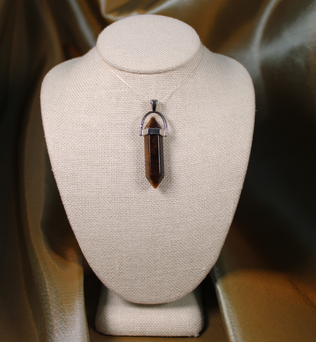 ANGEL HARP INFINITY NECKLACE - TIGERS EYE