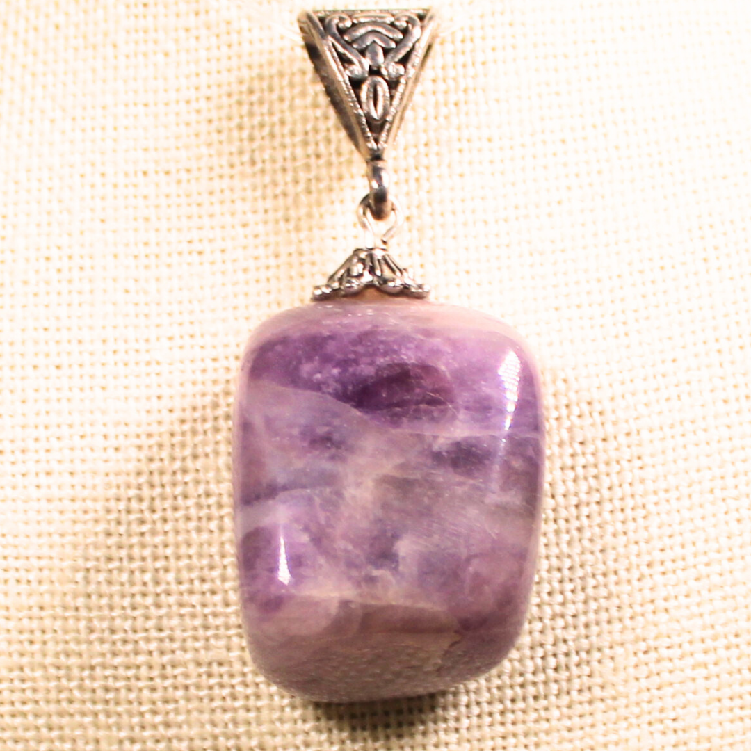 ANGEL HARP INFINITY NECKLACE - AMETHYST