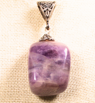 ANGEL HARP INFINITY NECKLACE - AMETHYST