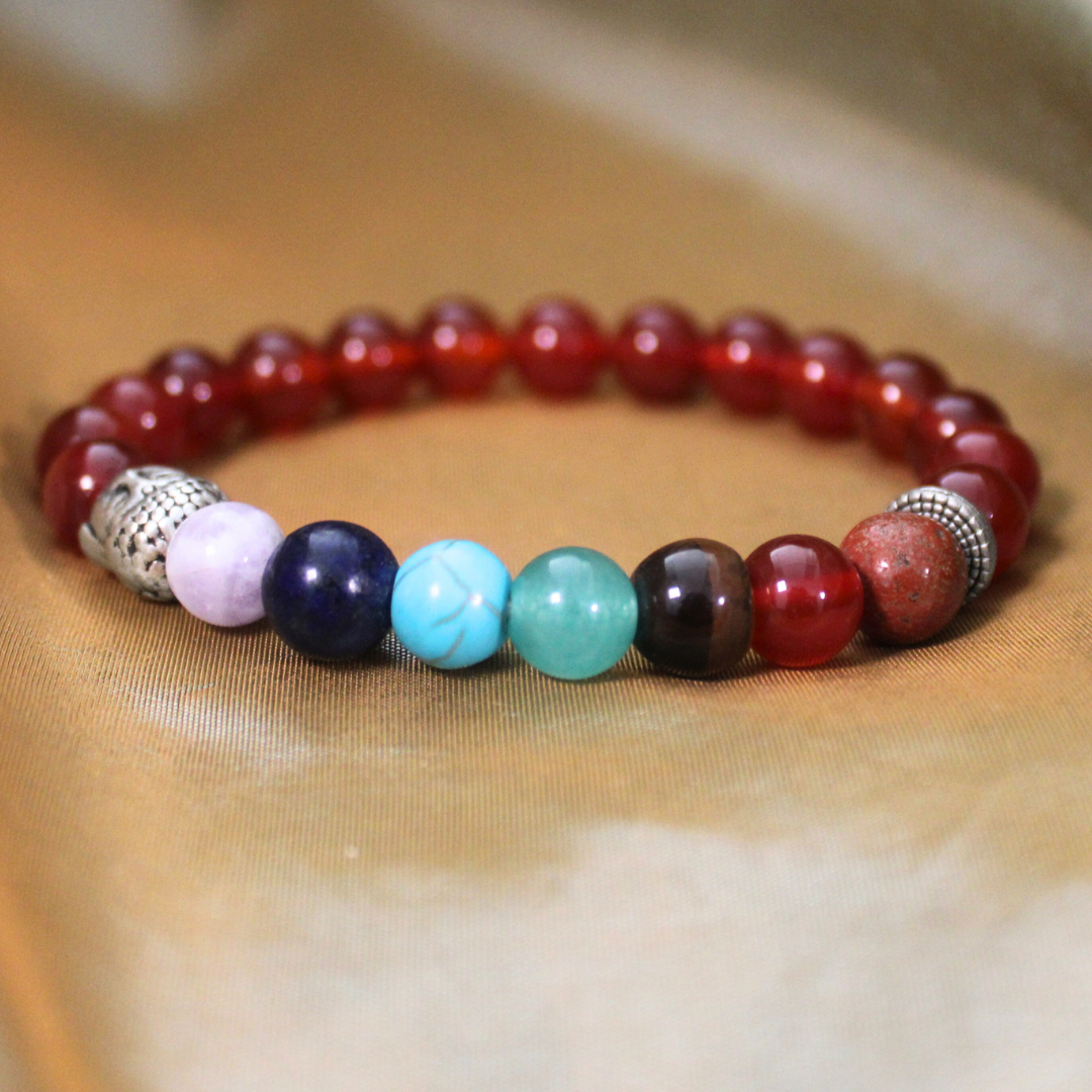 CHAKRA BALANCE BRACELET  - Red Agate