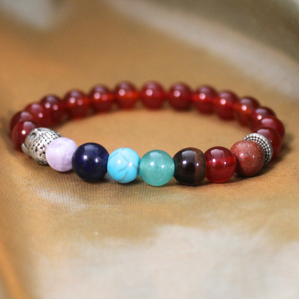 CHAKRA BALANCE BRACELET  - Red Agate