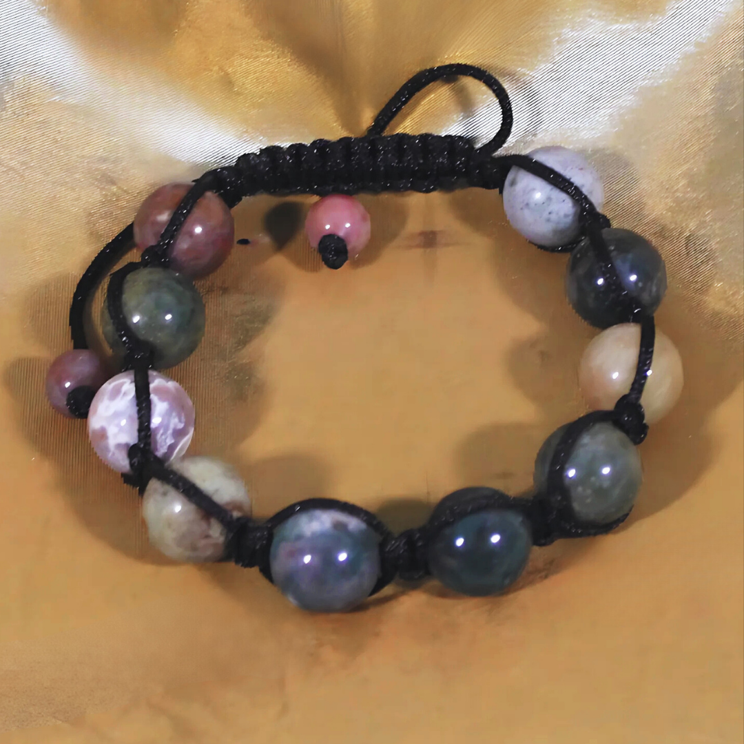 CHAKRA BALANCE BRACELET  - RAINBOW AGATE