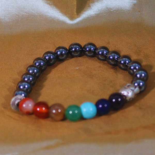 CHAKRA BALANCE BRACELET  - HEMATITE