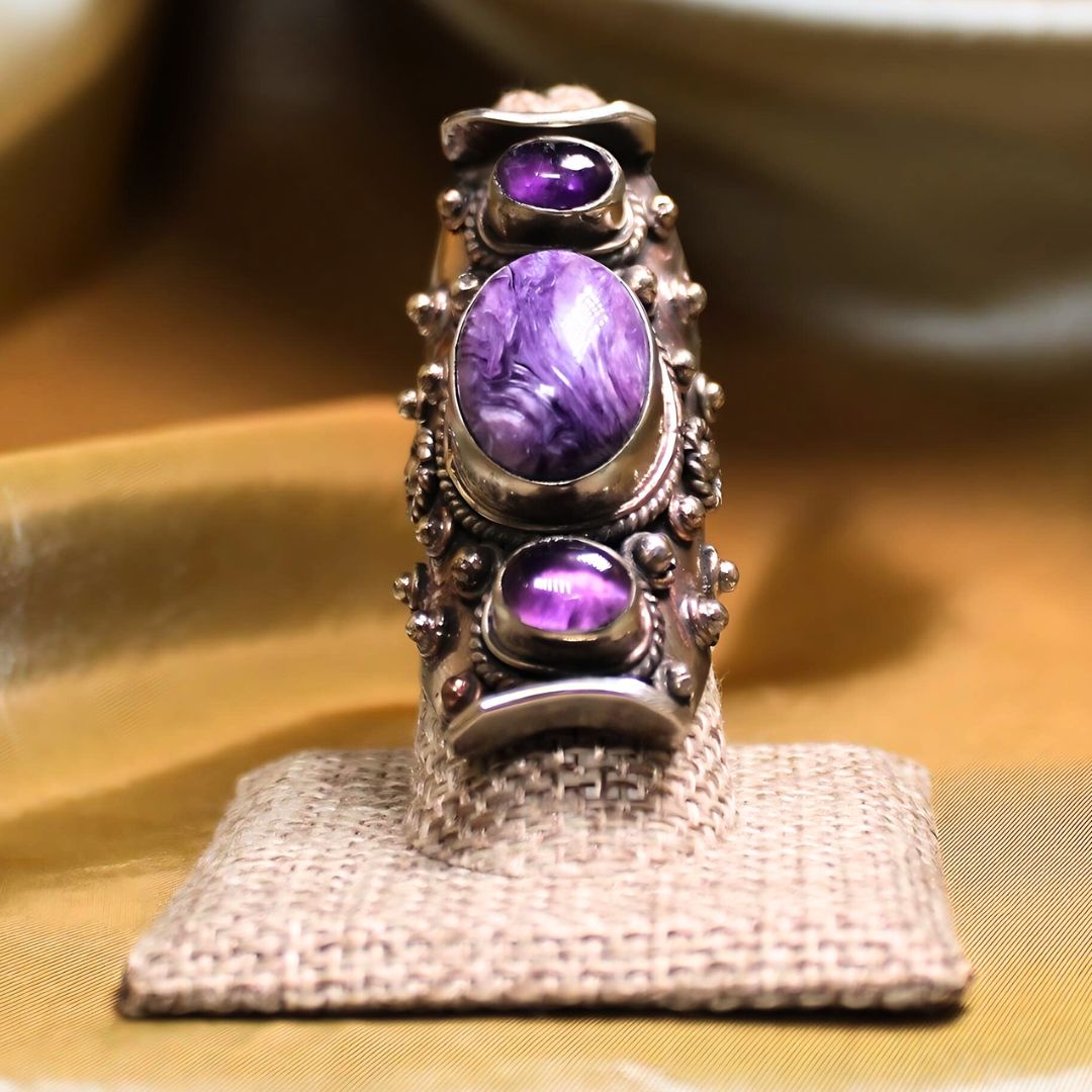 MEGA METAPHYSICAL RING - AMETHYST and RUBY