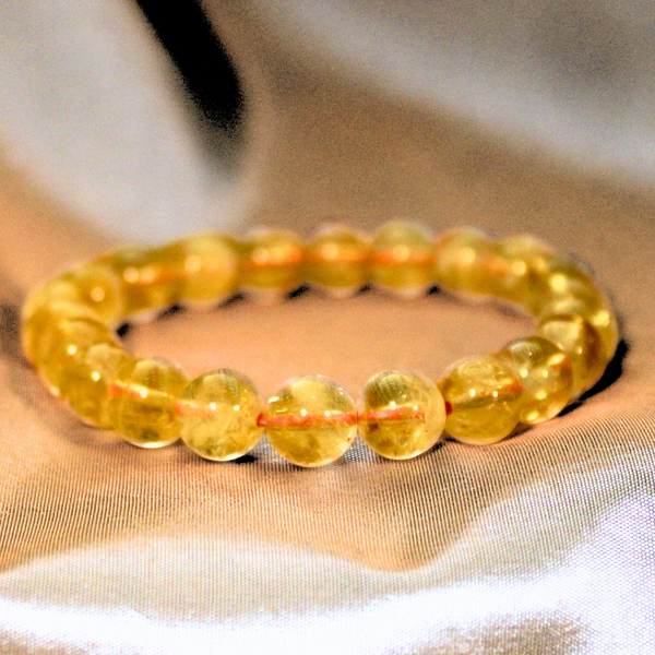 MEGA BEADED INTENTION BRACELET -  CITRINE
